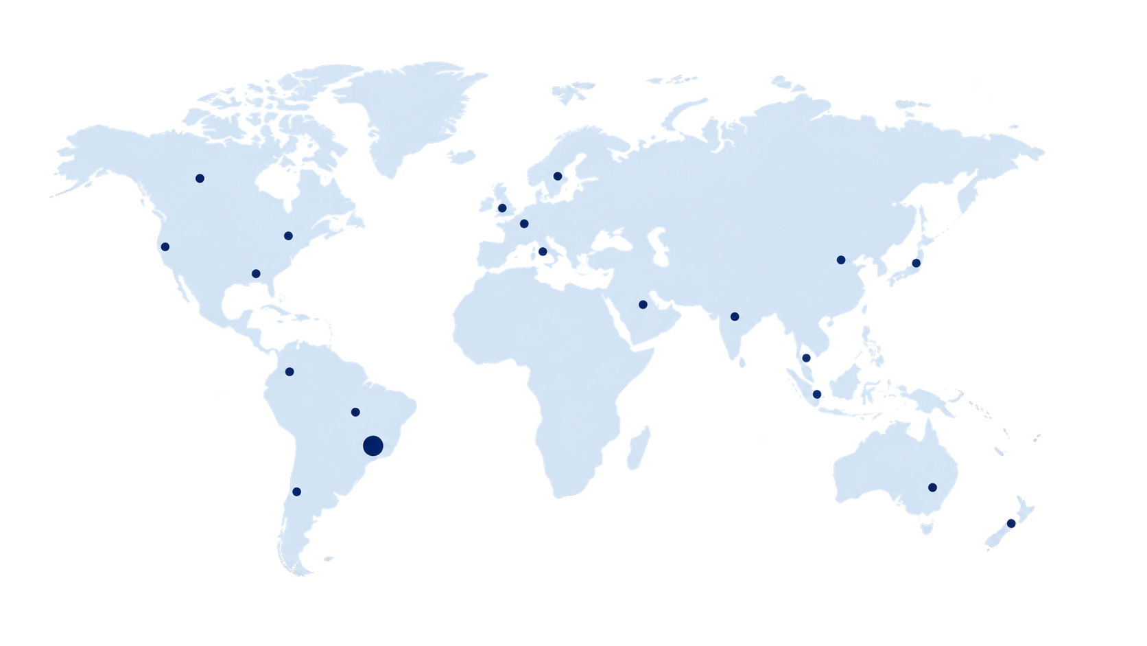 Mapa da rede global TMLOG